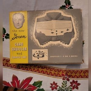 Vintage Goren card shuffle and canasta tray EUC